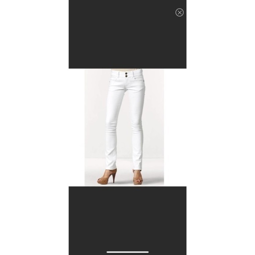 Cabi Lou Lou Straight leg jeans white